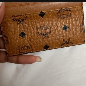 Cognac mcm card holder